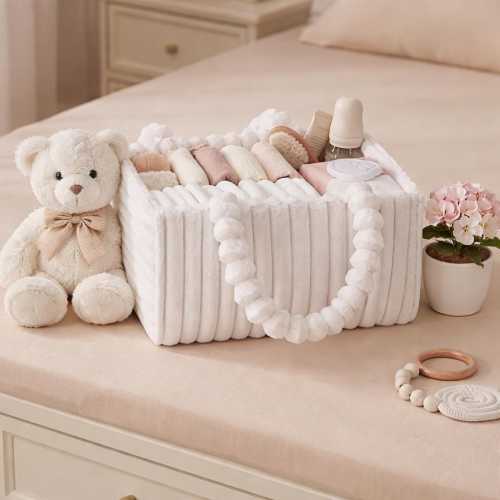 Baby Diaper Caddy Organizer, Nursery Storage Basket, Baby Shower Gift, Newmom Gift