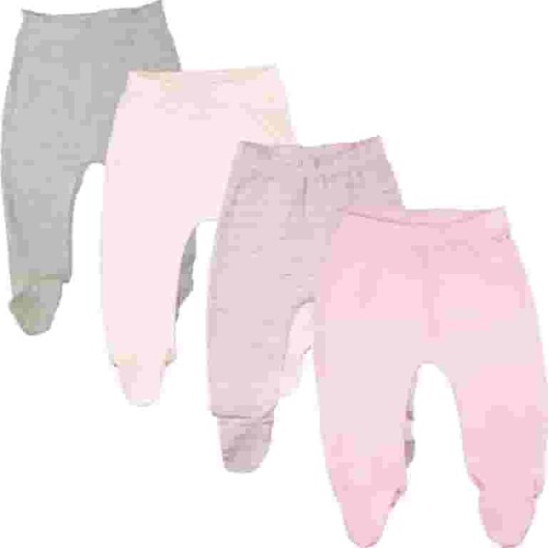 123 Bear Baby Cotton Spandex Baby Pants with feet / Infant leggings with footies