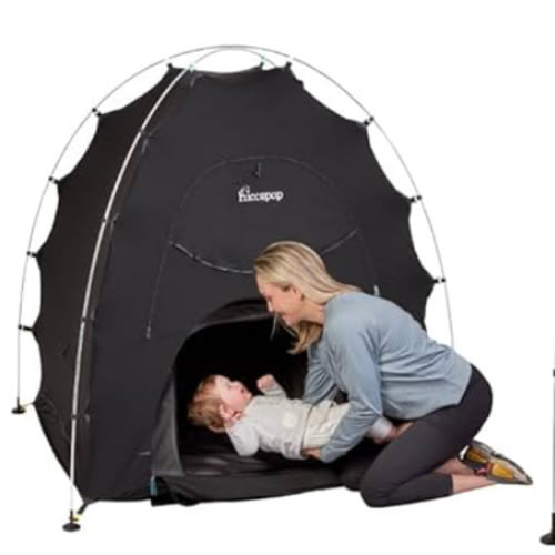 Hiccapop Blackout Tent for Pack and Play, Baby Sleep Pod, Portable Crib Tent, Blackout Canopy Crib Cover, Sleep Pod for Kids, Pack and Play Blackout Cover, Pack and Play Tent