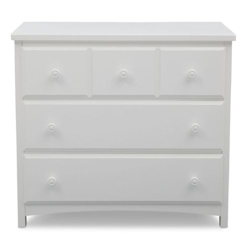Delta Children 3 Drawer Dresser With Interlocking Drawers W741430 - Bianca White