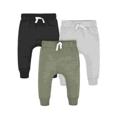 Gerber Baby & Toddler Boy Cotton Jogger Pants, Multipack, Sizes Newborn - 5T