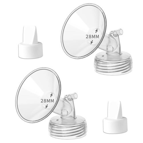 28mm Wide Mouth Flange and Duckbill Valve Compatible with Spectra S1/S2 and 9 Plus Not Original Spectra Pump Parts Replacement