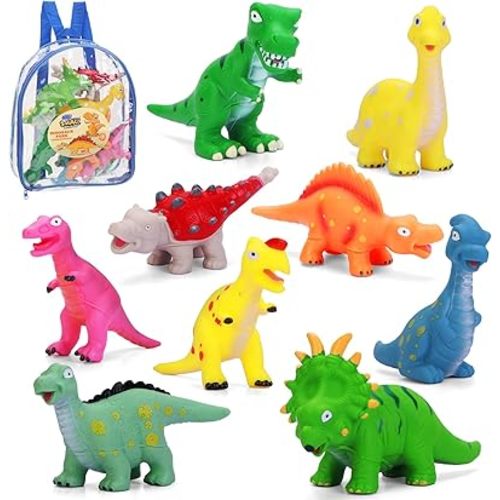 Dinosaur Bath Toys for Toddlers 1-3: Mold Free No Hole Pool Bathtub Toys - Dinosaur Toys for Kids Age 2 3 4 5 Year Old Boys Girls