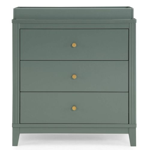 Delta Children Eloise 3 Drawer Dresser with Changing Top, Color: Grassy Glen