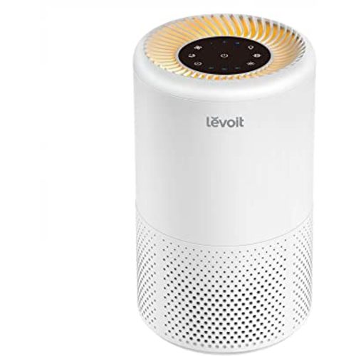 LEVOIT Air Purifiers for Home Allergies and Pets Hair, HEPA Filter for Allergies, Quiet Filtration System in Bedroom, Removes Wildfire Smoke Odor Dust Mold, Night Light & Timer, Vista 200 , White