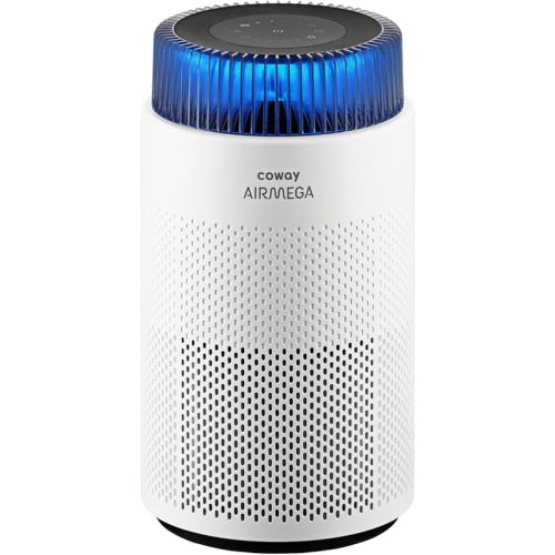 COWAY Air Purifiers for Bedroom Home up to 810 ft², True HEPA Filter for Smoke, Allergies, Pet Dander, Odor, AQI Monitor, Auto&Sleep Mode, Timer, Filter Indicator, Night Light, 3yr Warranty, 100 White