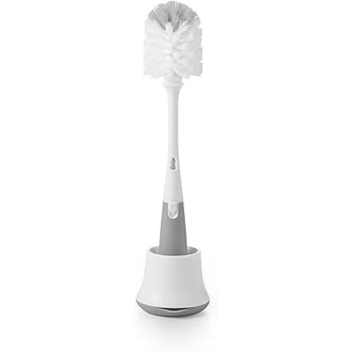 OXO Tot Bottle Brush with Nipple Cleaner and Stand - Gray