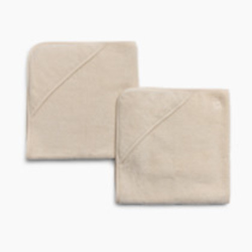 Tiny Kind Organic Hooded Towel 2-Pack - Antique White, 0-24 M