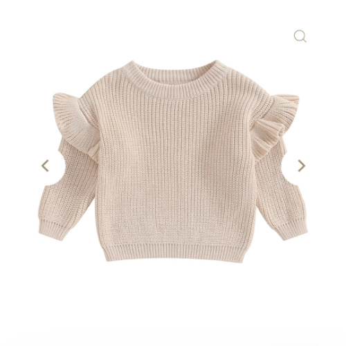 Ruffle Shoulder Sweater – The Ollie Bee
