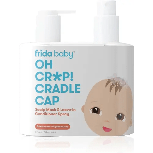 Frida Baby Oh Cr*p! Cradle Cap Treatment| Cradle Cap Shampoo for Babies + Flake Fixer Scalp Spray| Cradle Crap Kit Soothes Baby's Scalp, Prevents Dryness and Flakes
