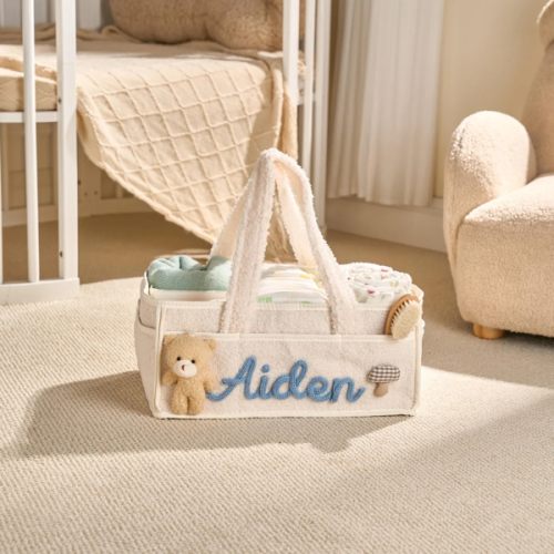 Custom Baby Organizer Bag: Large Capacity, Partitioned, Travel-Friendly, Easy Carry, 3 Colors