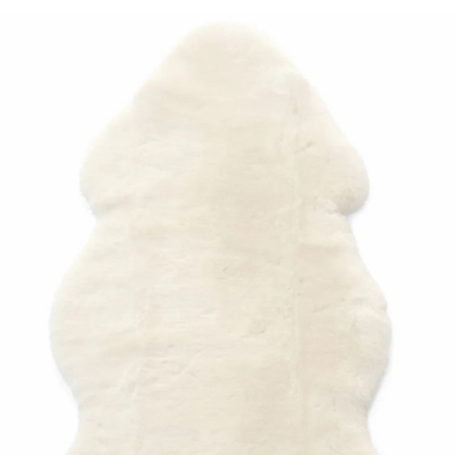 Sheepskin Rug for Babies, 100% Natural, Shorn Lambskin Wool, 2 x 3 Feet, Ivory
