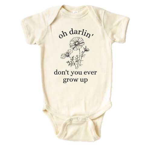 Oh Darlin Don't Your Ever Grow Up , Swift Shirt , Swift Baby Gift , Swift One Piece , Eras , Swift One , Swift Baby Shower Gift