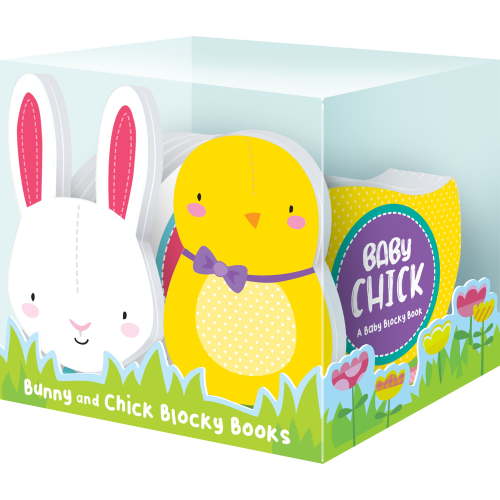 Easter Bunny and Baby Chick Shaped Baby Books by Bendon, 2-Count