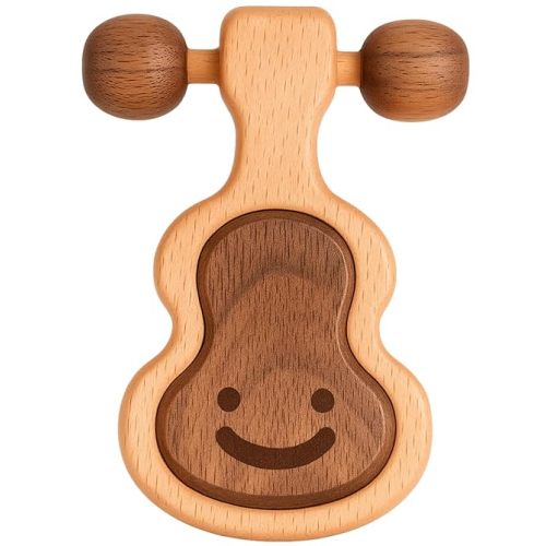 Wooden Montessori Sensory Baby Toy for 0–12 Months – Wooden Teether & Rattle, 0–3M Sound, 4–6M Chewing, 6–12M Exploration, Handcrafted, CPSIA Certified, BPA Free, No Paint, No Plastic