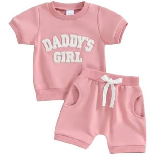 YINGISFITM Toddler Baby Girl Summer Clothes Flower Short Sleeve T Shirt Tops Floral Shorts Set Casual Cute Outfit