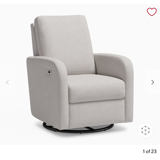 Harper Power Recliner Brushed Chenille Dove