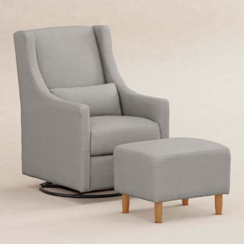 Toco Swivel Glider and Ottoman in Eco-Performance Fabric | Water Repellent & Stain Resistant