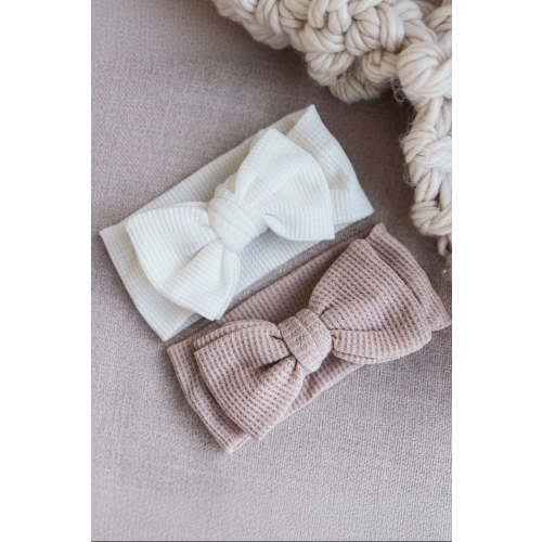 Large Waffle Knit Bow