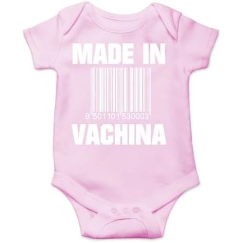 AW Fashions Made in VaChina Baby Bodysuit Funny Cute Baby Girl Clothing or Boy Outfit Infant Romper