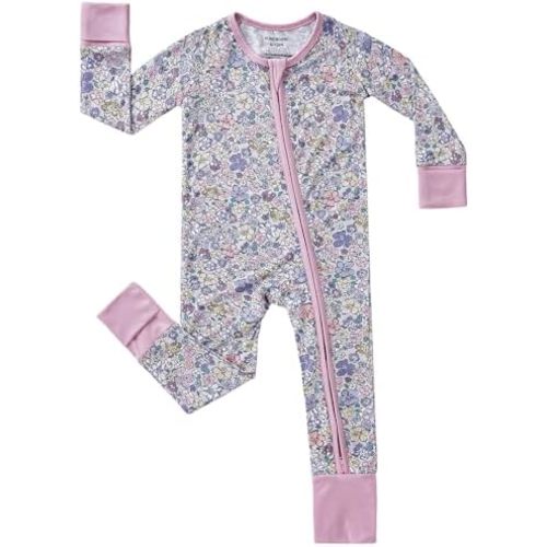 pureborn Baby Sleeper Viscose from Bamboo Zipper Footies 0-24 Months