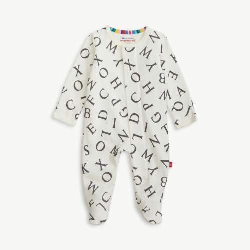 love letters organic cotton magnetic parent favorite footie – Magnetic Me