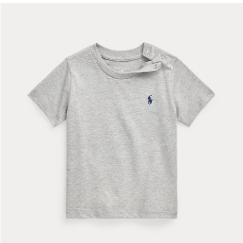 Baby Boy 24M Hot Pink Cotton Jersey Crewneck Tee | Ralph Lauren