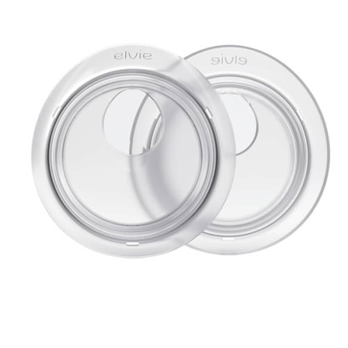 Elvie Catch Milk Collection Shells | Set of Two Discreet Leak-Protection Silicone Cups, Reuse Your Milk| Reusable Breast Shells Collect Up to 1oz | No More Wasted Milk or wasteful Breast Pads
