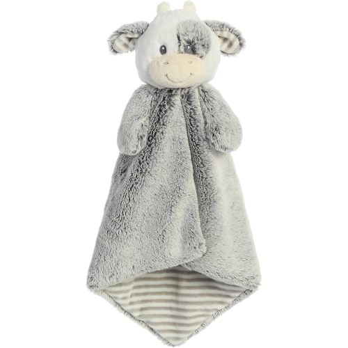 ebba Aurora® Snuggly Cuddlers Luvster™ Coby Cow Baby Stuffed Animal - Comforting Companion - Security and Sleep Aid - Gray 16 Inches