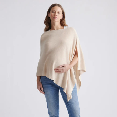 Lightweight Cotton Cashmere Nursing Shawl