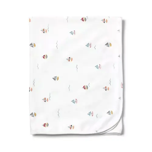 Pajamas Pima Baby Blanket in Bateau by Janie and Jack
