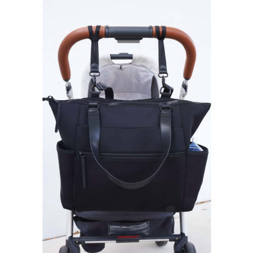 Lane Convertible Diaper Bag Tote | Black