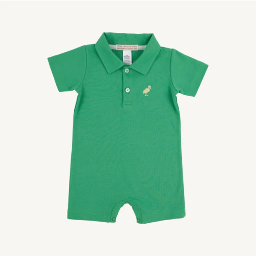 Sir Proper's Romper - Kiawah Kelly Green with Bellport Butter Yellow S
