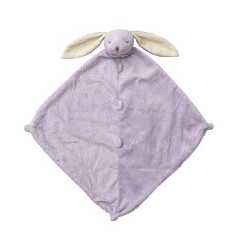 Personalized Angel Dear Lavender Bunny Baby Lovey Gift: Unique baby name security blanket, Custom new born lovie