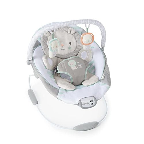 Ingenuity Baby Bouncer Seat with Vibration and Music - Landry The Lion - Landry the Lion