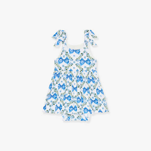 Emersyn Bow Babydoll Bodysuit Dress