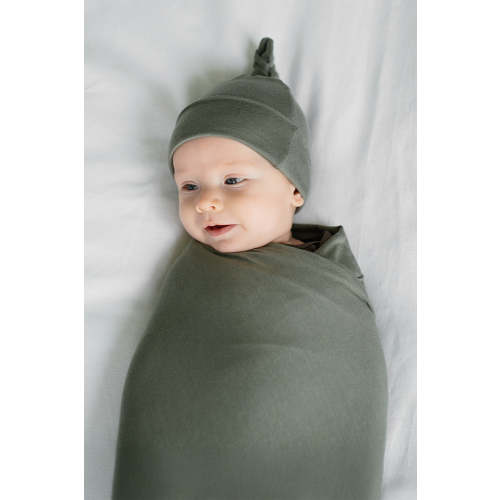 Basil Swaddle + Hat Set