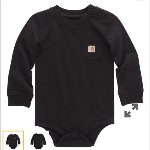 Kids' Long-Sleeve Pocket Bodysuit