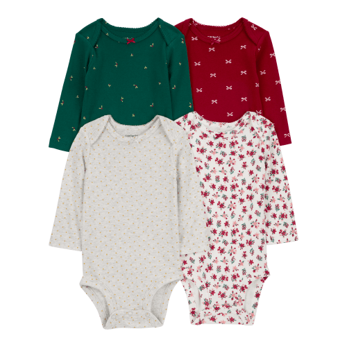 Baby 4-Pack Long-Sleeve Original Bodysuits - Carter's | Carter's
