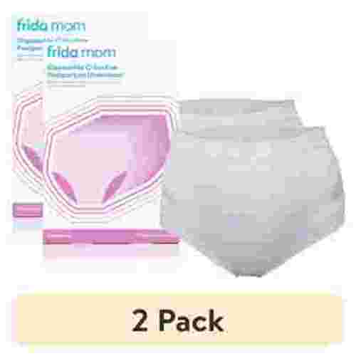 (2 pack) Frida Mom Disposable Postpartum Underwear for Women, High Waist (8 Count)