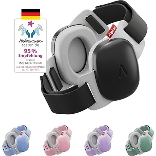 Alpine Muffy Baby Comfort, 24dB Sound Reduction, Black