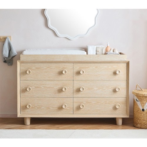 WE x PBK Vivienne 6-Drawer Nursery Dresser & Topper Set (56w x 18d")