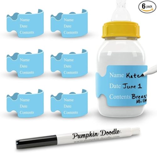 The Original Write and Reuse Baby Bottle Labels for Daycare