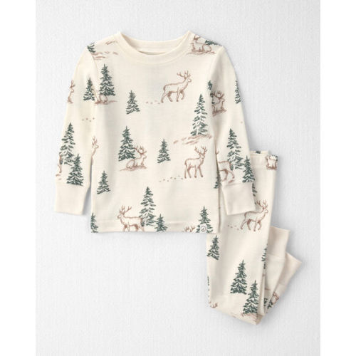 Baby 2-Piece Organic Cotton Pajamas in Reindeer Forest - Little Planet | Carter's