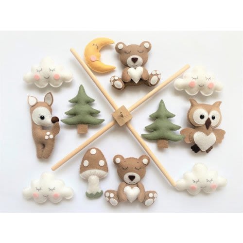 Baby Mobile forest Animals. Baby Mobile Baby - Etsy