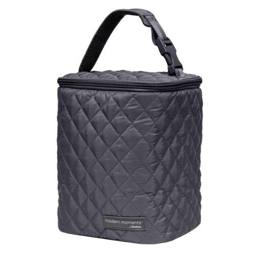 Modern Moments By Gerber Insulated Baby Bottle Bag, Black