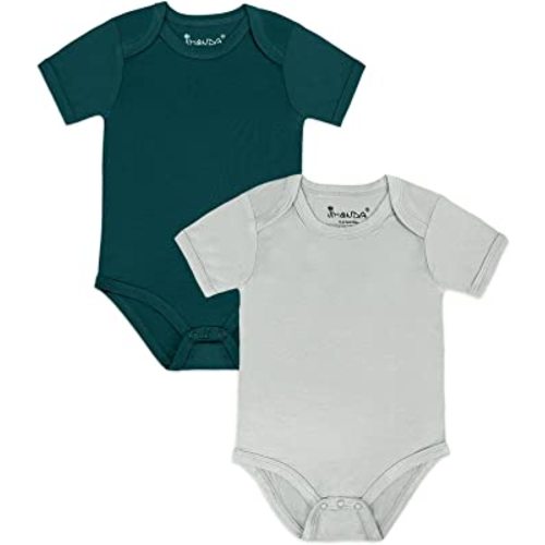 Jimonda Baby Bodysuits Short Sleeve Bamboo Onesie for Baby Boy Baby Girl Clothes(0-24Months)