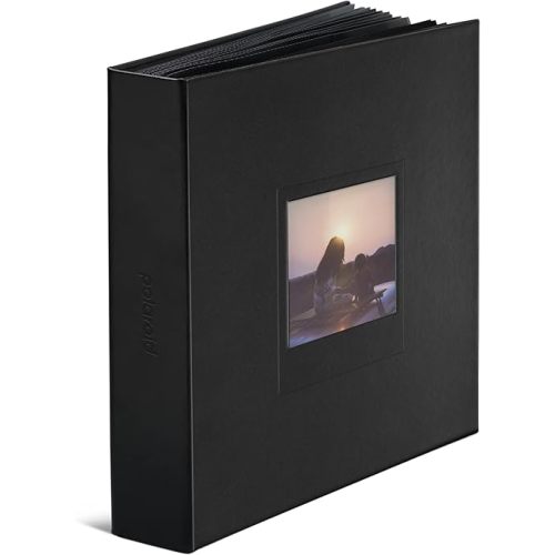 Polaroid Photo Album - Black - Large Photo Album for Polaroid i-Type, 600, and SX-70 instant photos, capacity 160 photos (6368)