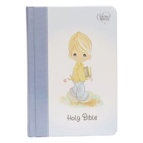 Nkjv, Precious Moments Small Hands Bible, Blue, Hardcover, Comfort Print - by Thomas Nelson