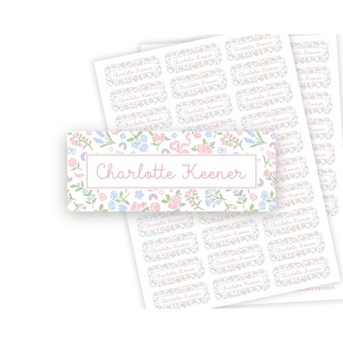 Personalized School Name Labels | Set of 60 Water Resistant Labels for Kids | Back to School Supplies | Custom Name Stickers | Daycare Label